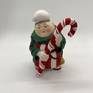 Vtg Dept 56 Merry‎ Makers Calvin the Candycane Striper Christmas Figurine Decor